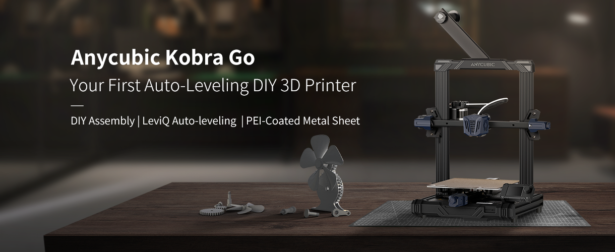 Anycubic Kobra Go Imprimante 3D FDM à nivellement automatique avec  nivellement précis à 25 points, plate