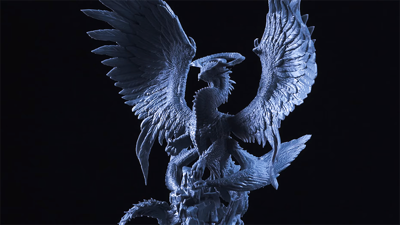 3D model printed by High resolution resin 3d printer