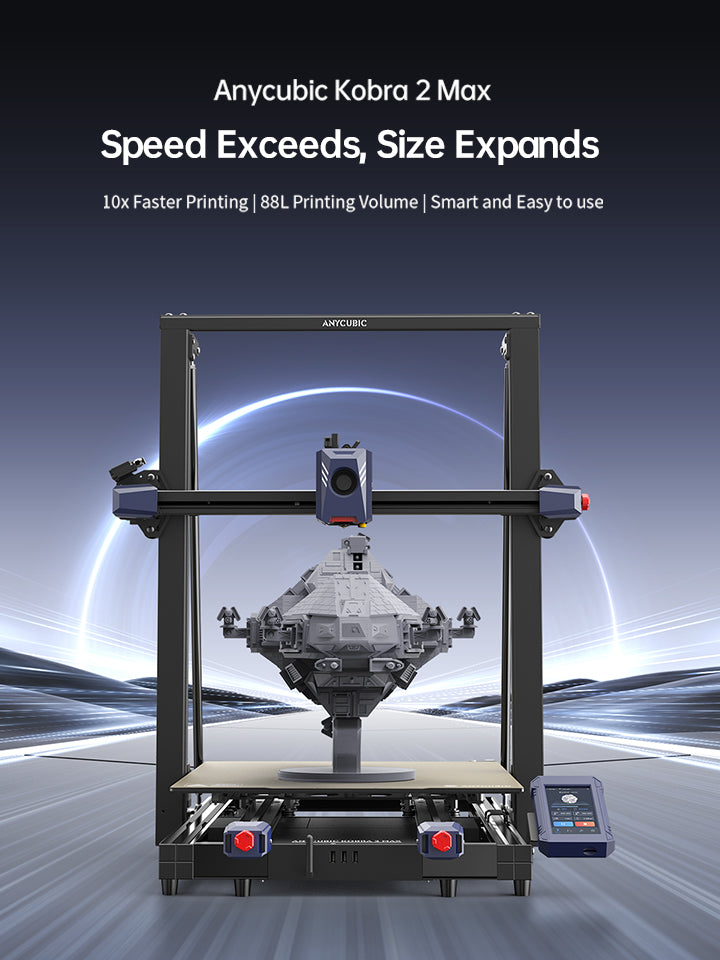 ANYCUBIC Kobra 2 Max 88L Huge 3D Printer High Speed 500mm/s 16.5
