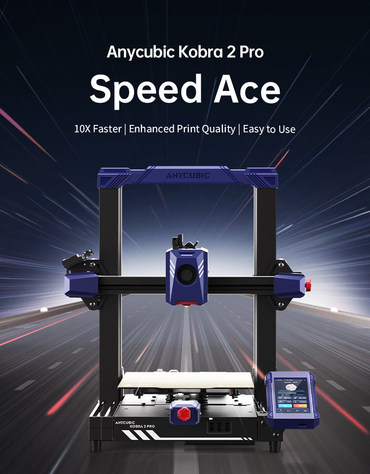 Anycubic Kobra 2 Pro: Maximum Print Speed up to 500mm/s Standard