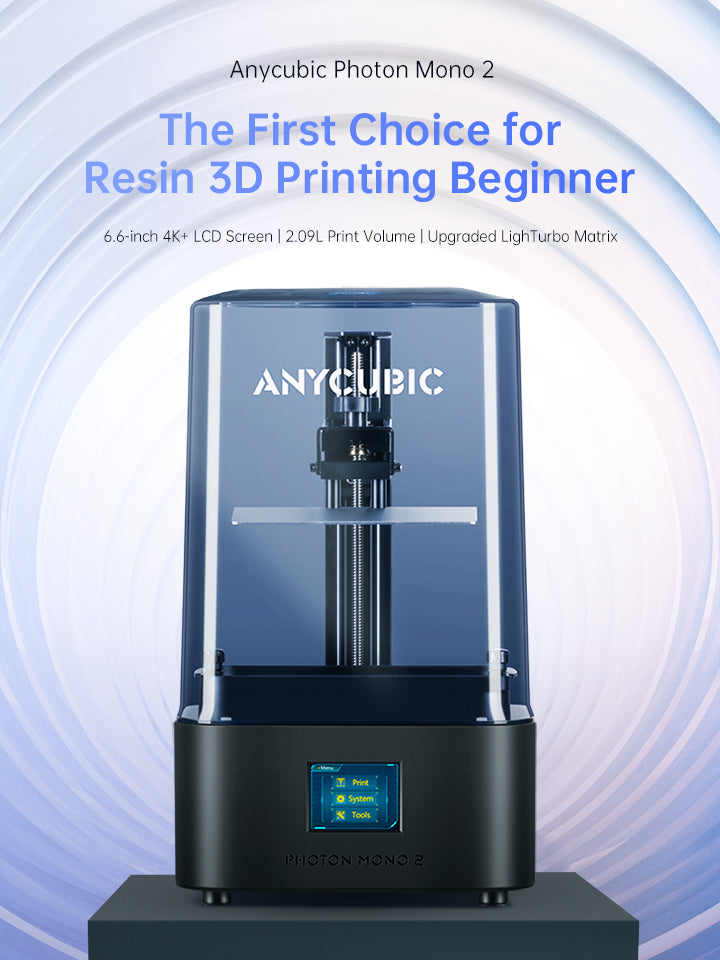  ANYCUBIC Photon Mono 2, Resin 3D Printer with 6.6'' 4K