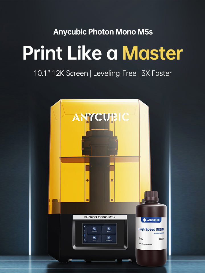 Anycubic Photon Mono M5s Pro - 14K HD High-Speed Resin 3D Printer