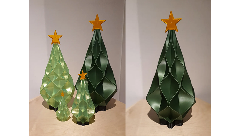 3D Printed Christmas Tree Lamp