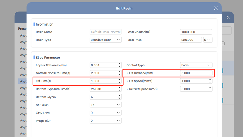 Slicer Settings