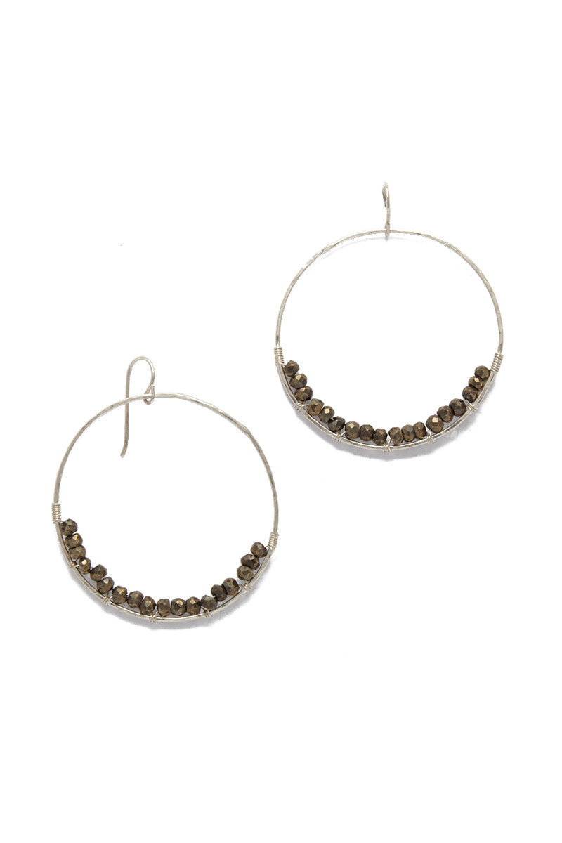 Adrianna Hoop Earrings - Silver