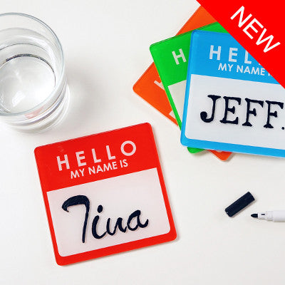 MollaSpace - Name Tag Coaster Pads