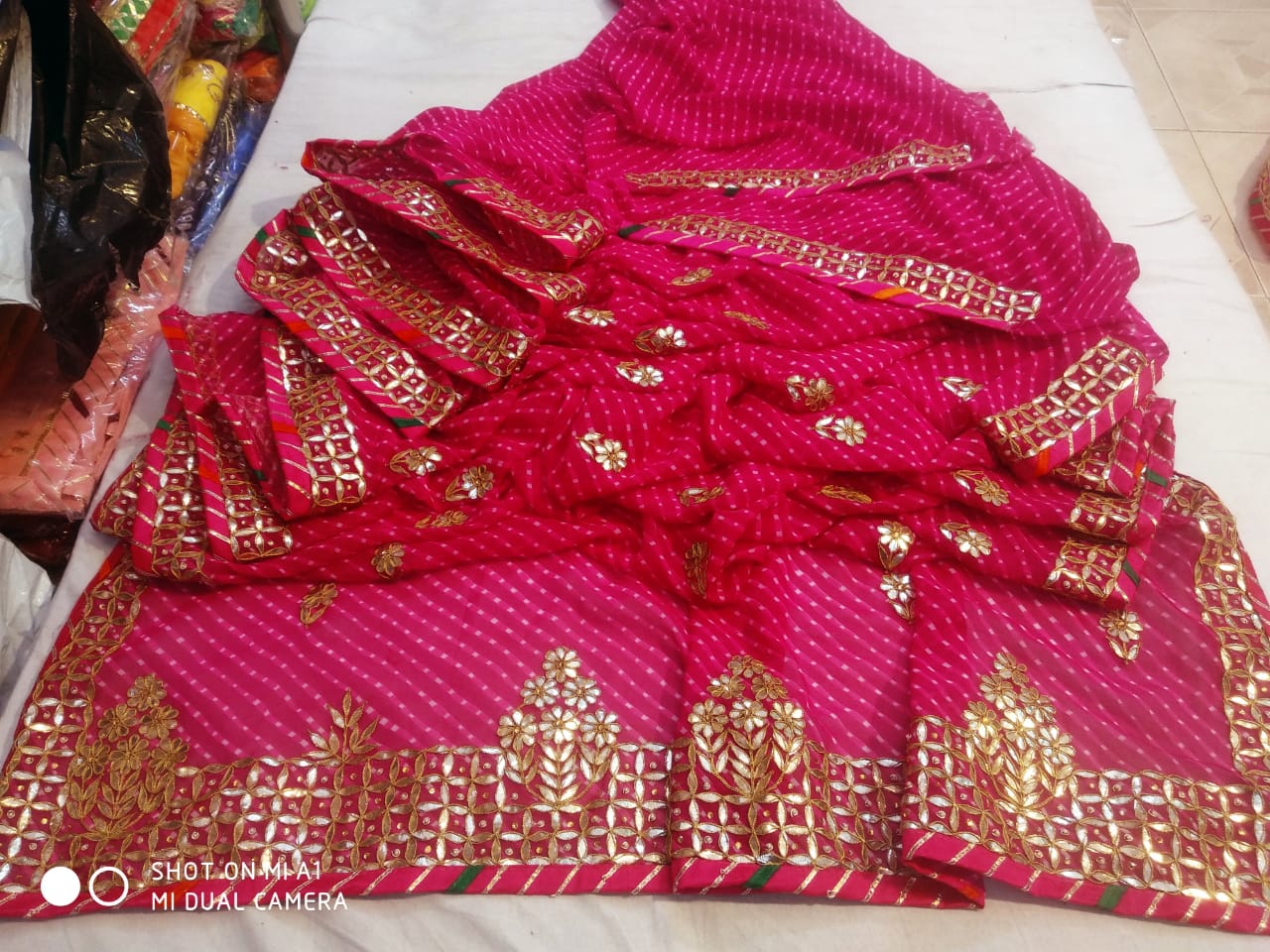 Traditional Jaipuri Gota Patti Saree With Blouse Bandhej Saree Heavy Gota  Patti Border Work Saree Indian Festival Wear Saree Free Shipping - Etsy