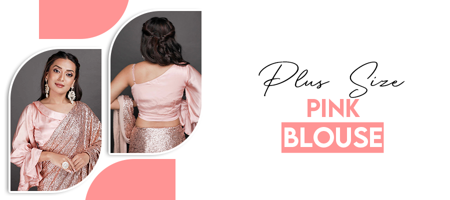 Pink Blouses in Plus Size