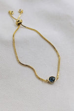 Ocean Blue Gold Bracelet
