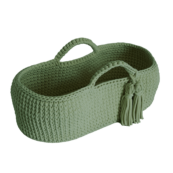 Organic Moses Basket With Mattress