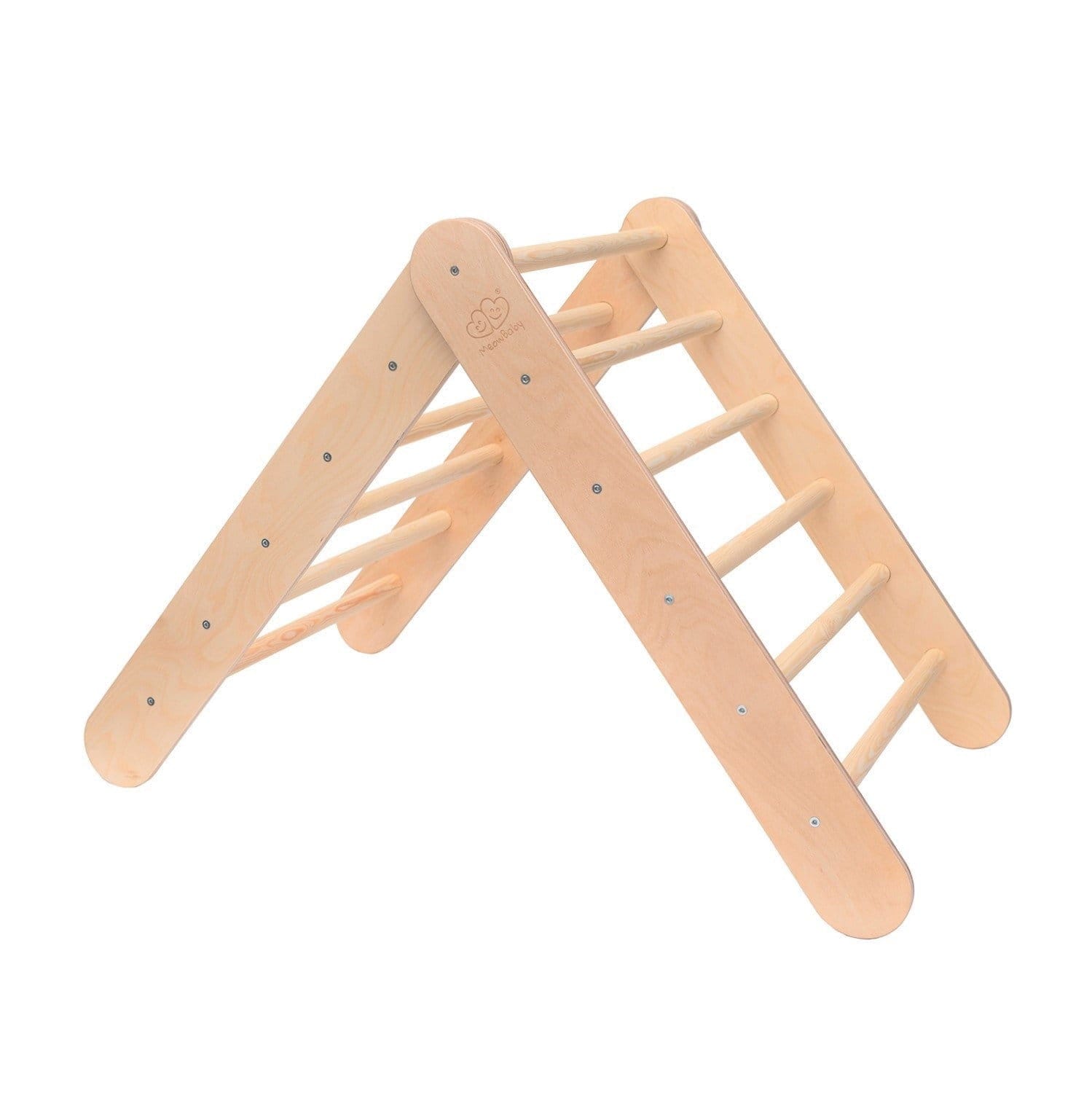 MeowBaby - Montessori Wooden Ladder - White (UK & EU Delivery Only) | Style My Kid