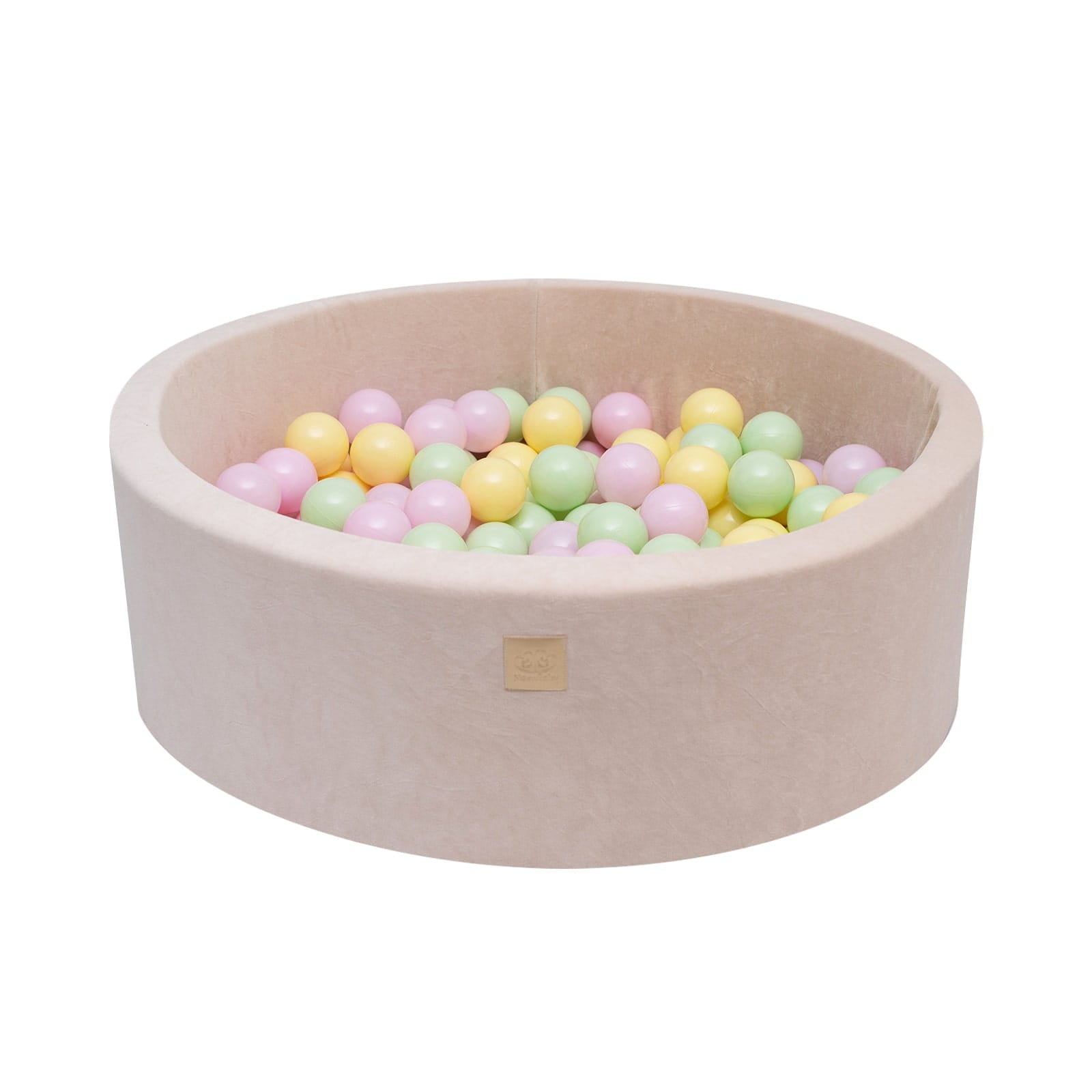 Luxury Velvet Round Ball Pit - Spring For Kids By MeowBaby