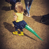 Zoe dinosaur tail!
