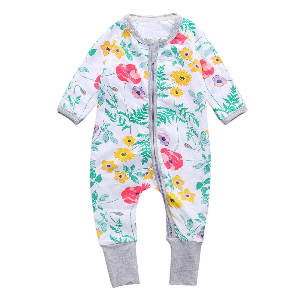 Floral Dreams Zip Sleepsuit