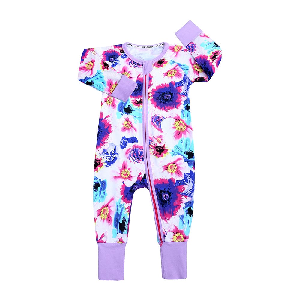 Bloomin Lilac Zip Sleepsuit