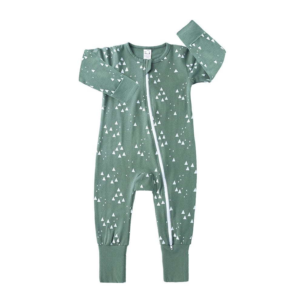 Fields Of Green Zip Sleepsuit