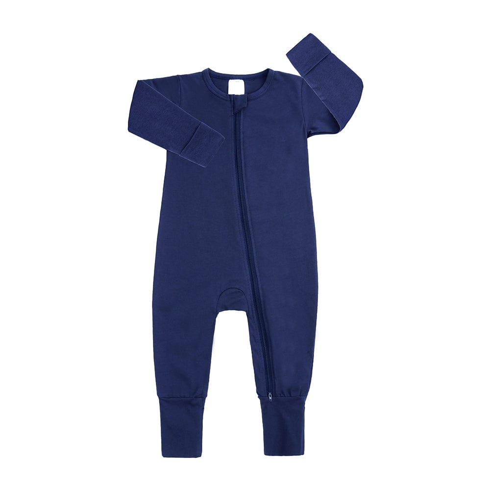 Navy Blue Zip Sleepsuit