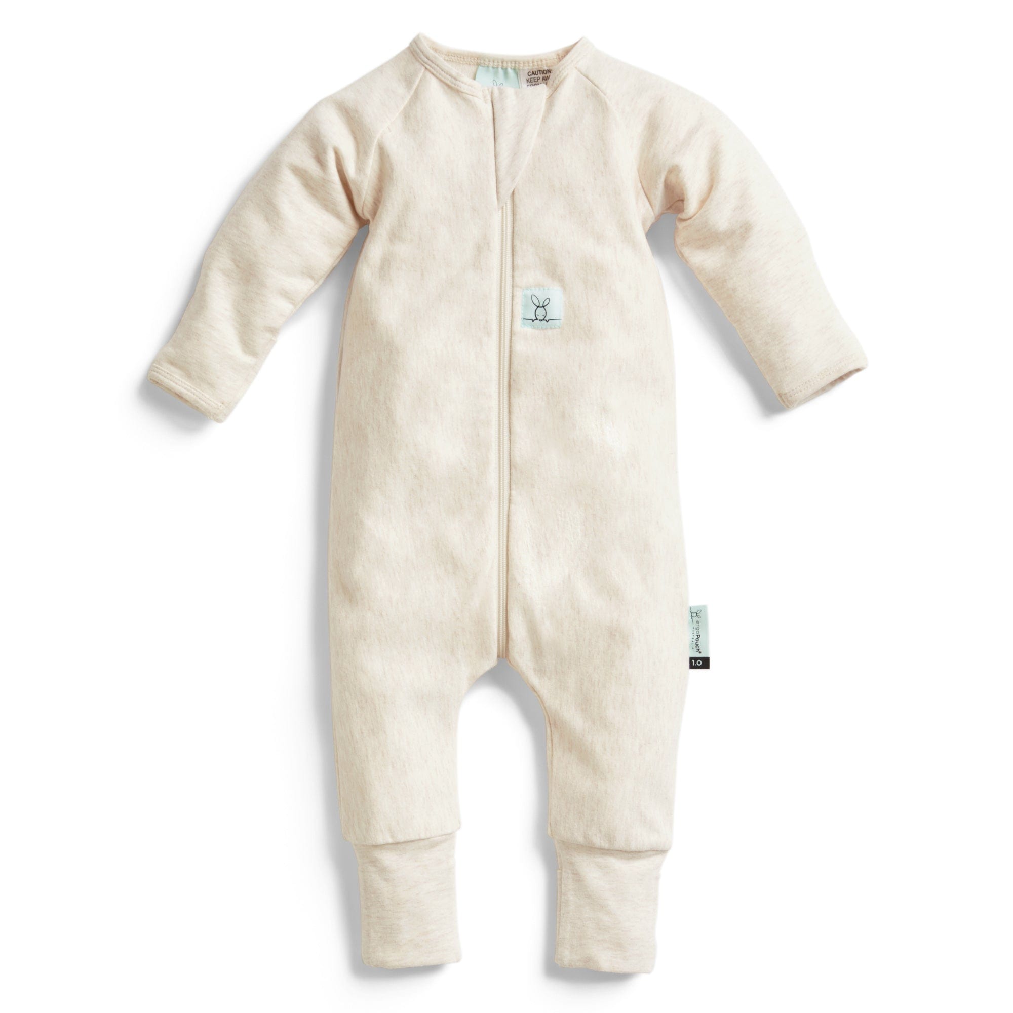 Layers Long Sleeve Sleepsuit 1.0 Tog For Baby By ergoPouch - Oatmeal