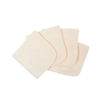 Organic Cotton Facecloth for Kids By Lulujo - 4 Pack