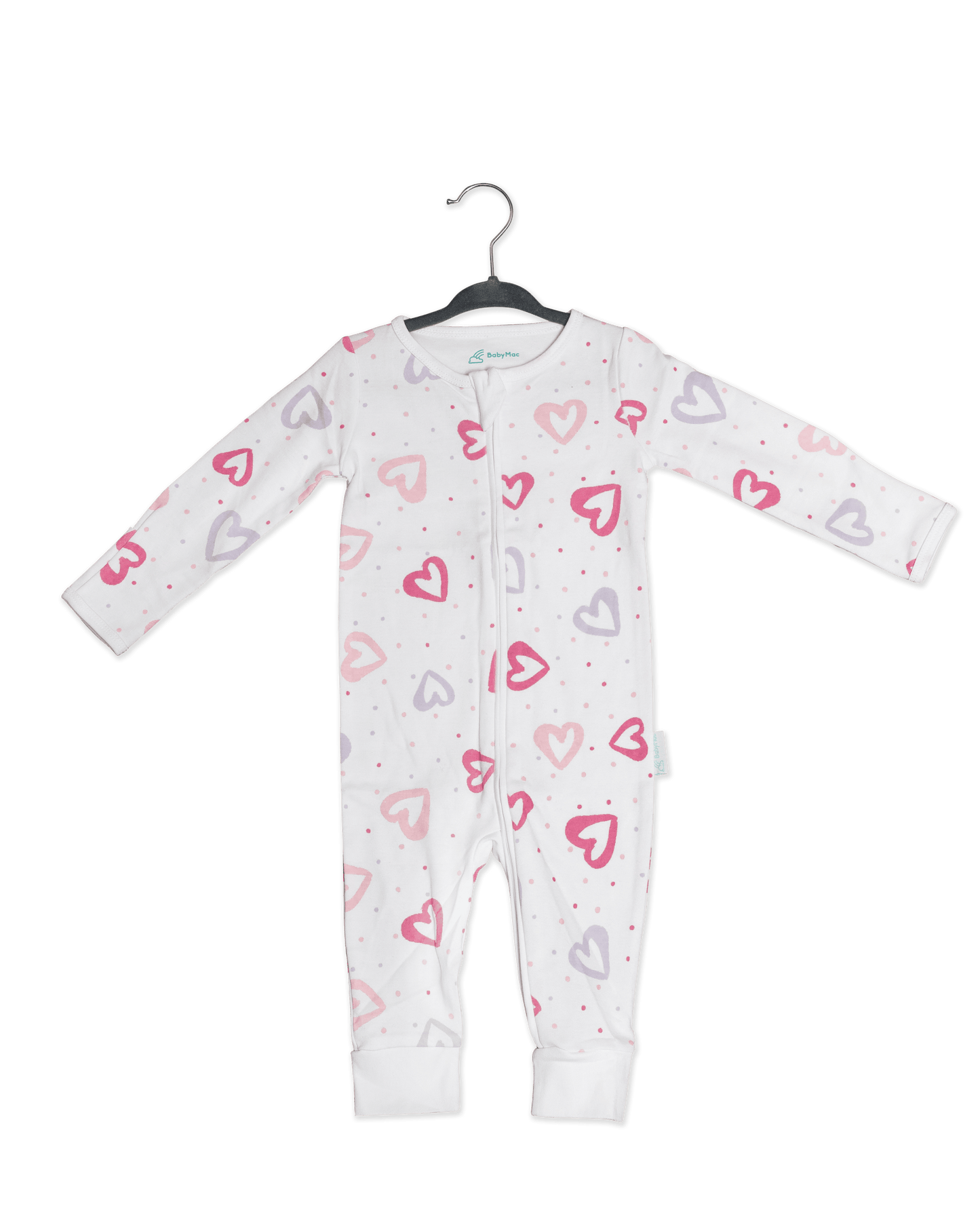 Organic Cotton Double Zip Sleepsuit For Baby By BabyMac