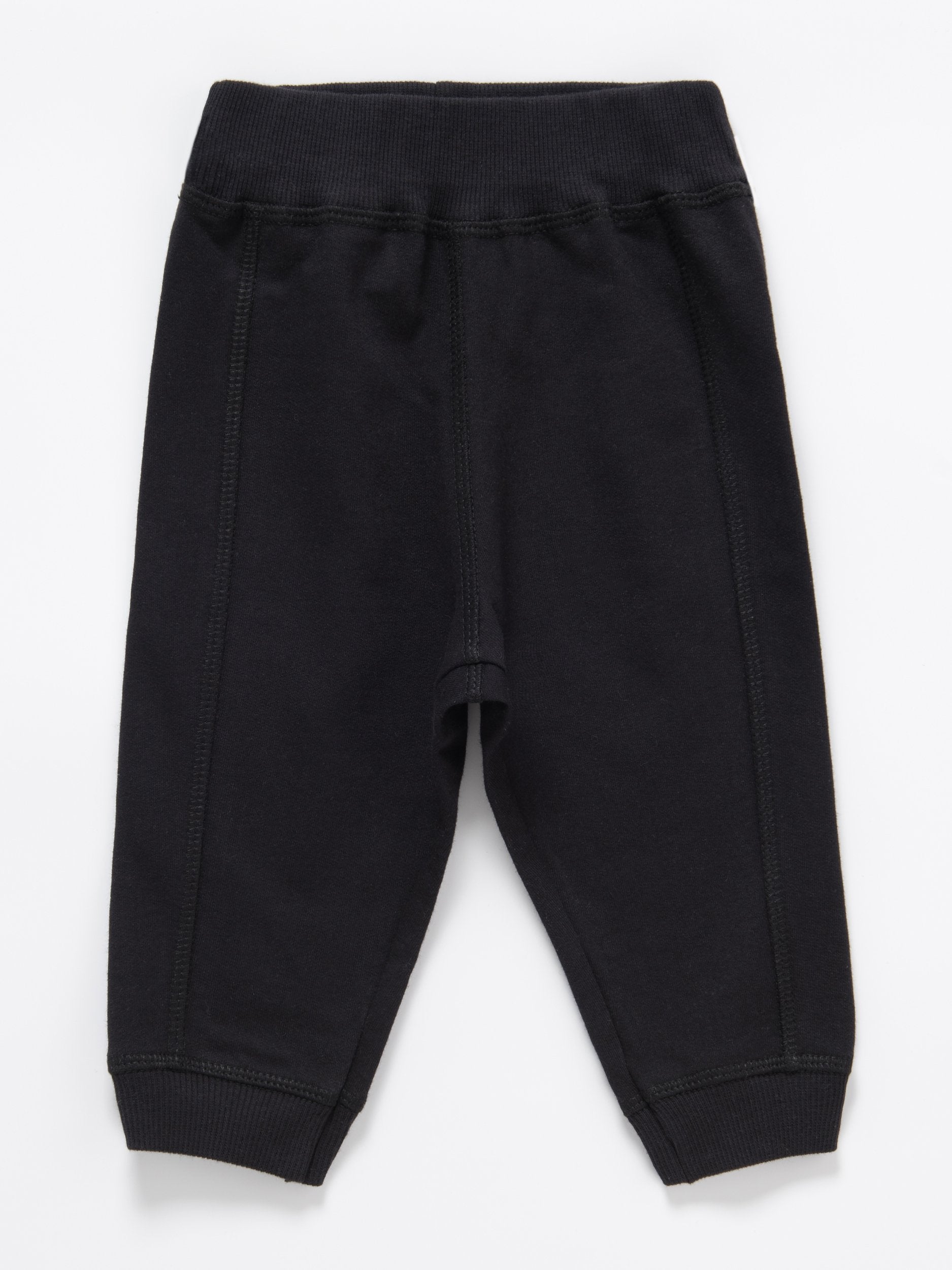 Girls Black French Terry Joggers