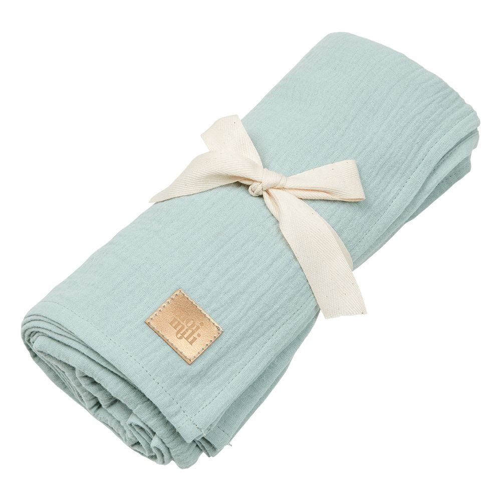 Organic Muslin Swaddle Blanket For Baby By Moi Mili