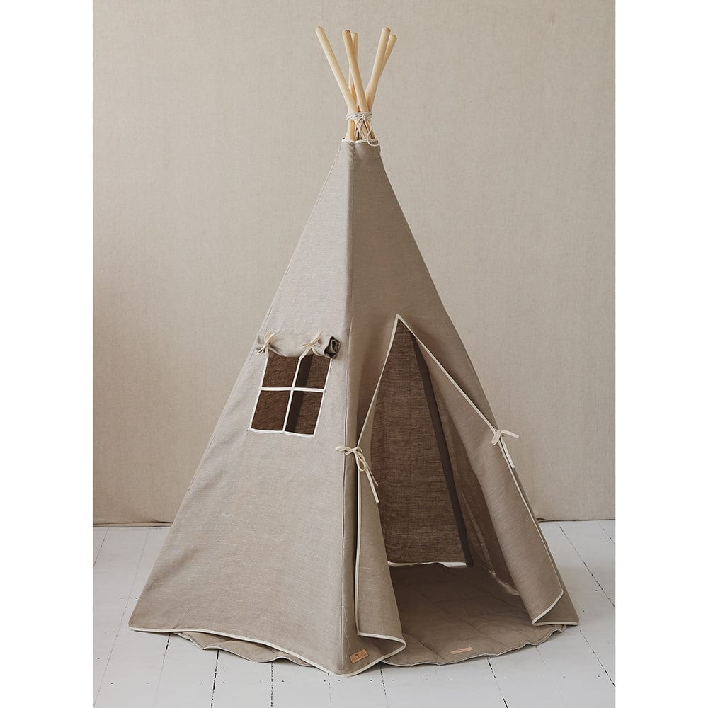 Natural Linen Teepee - Beige 