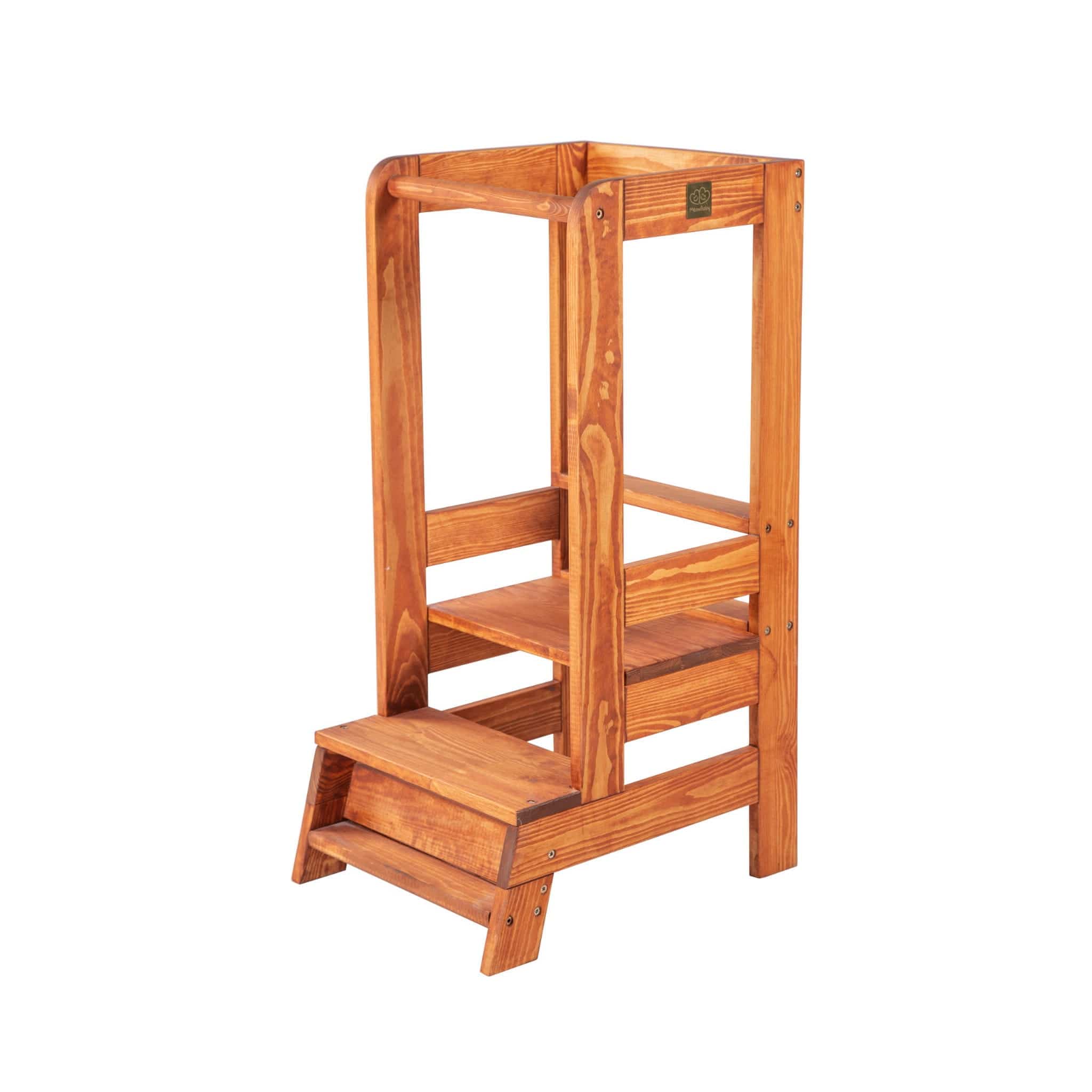 Wooden Kitchen Helper - Learning Tower For Kids By MeowBaby Natural