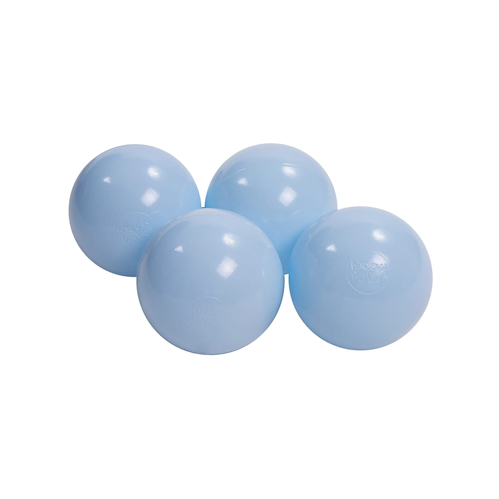 Soft CE Certified Plastic Balls For Kids By MeowBaby Transparent