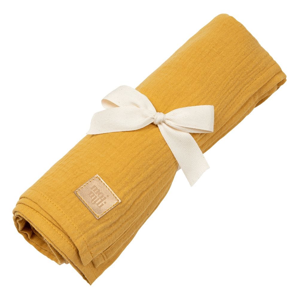 Organic Muslin Swaddle Blanket For Baby By Moi Mili