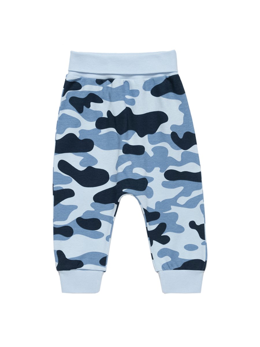 Boys Blue Camouflage Bottoms
