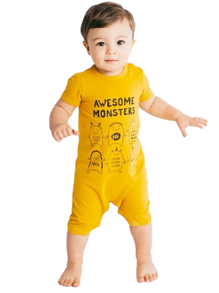 Boys Yellow Romper