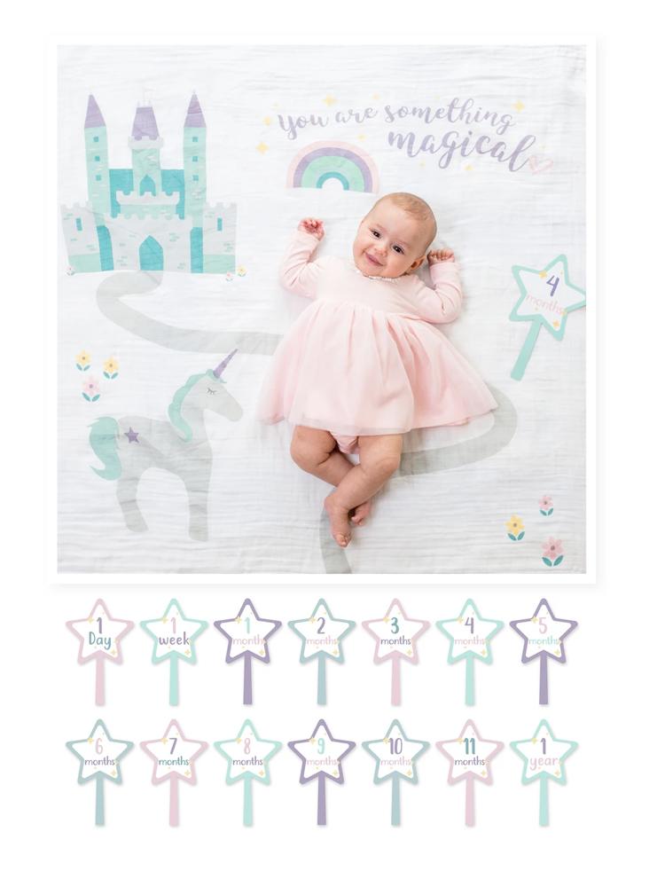 Baby's 1st Year- Loved Beyond Measure - Blanket & Milestone Cards Set | Style My Kid