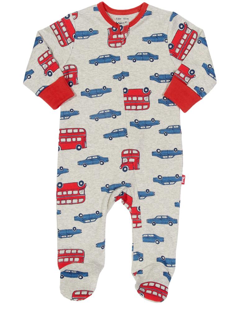 Kite Organic Baby Sleepsuit - Beep Beep Zippy | Style My Kid