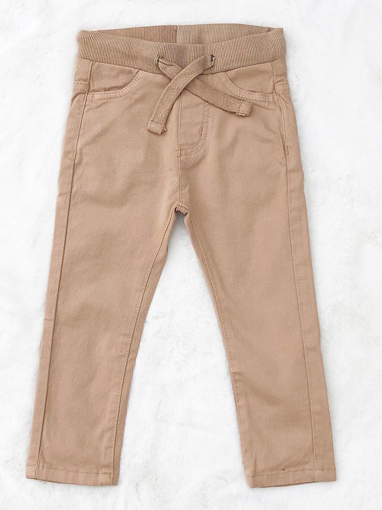 Kids Beige Soft Jeans