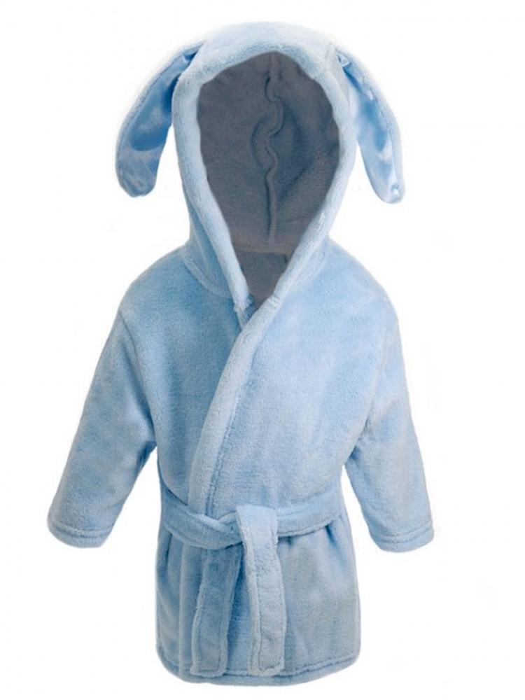 Blue Childrens Dressing Gown with Bunny Ears | Style My Kid