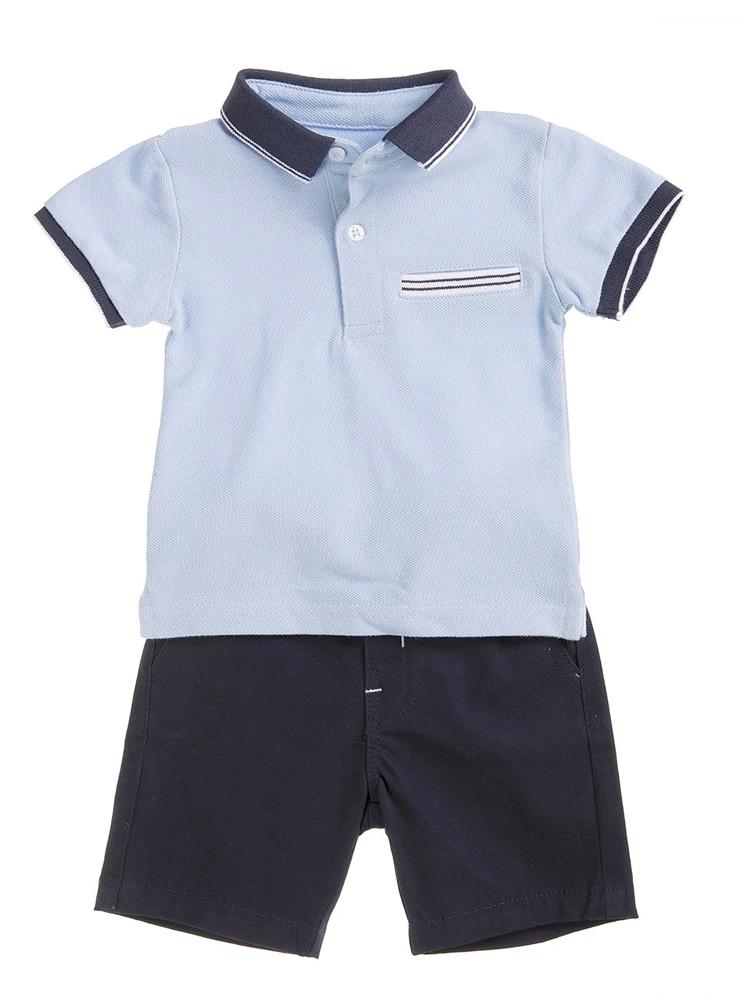 Boys Polo Shirt and Shorts Outfit 