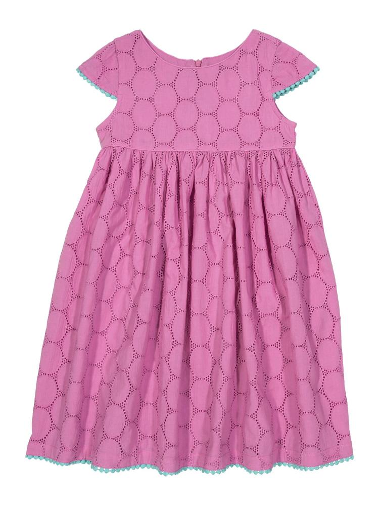 KITE Organic - Girls Pink Broderie dress | Style My Kid
