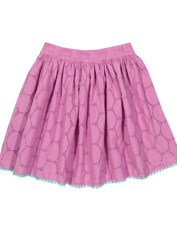 KITE Organic -Pink Girls Broderie skirt | Style My Kid