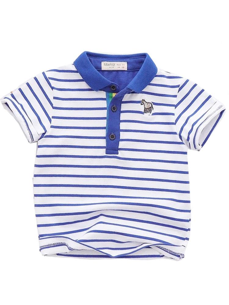 Classic Breton Boys Polo Shirt - and Stripes 