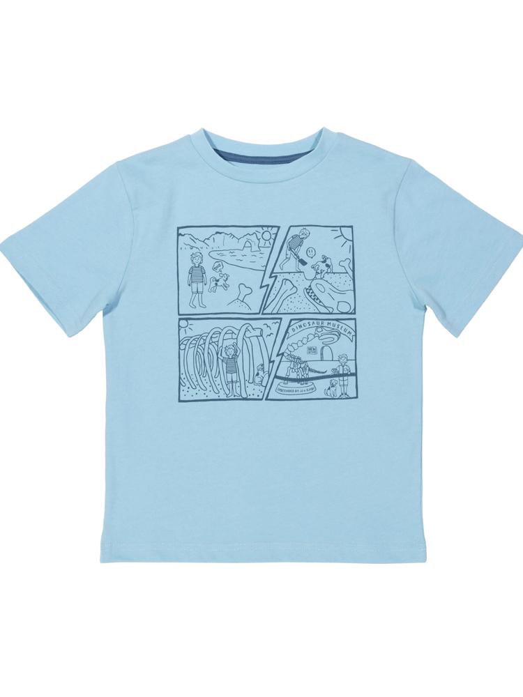 KITE Organic -Blue Comic book Boys t-shirt | Style My Kid