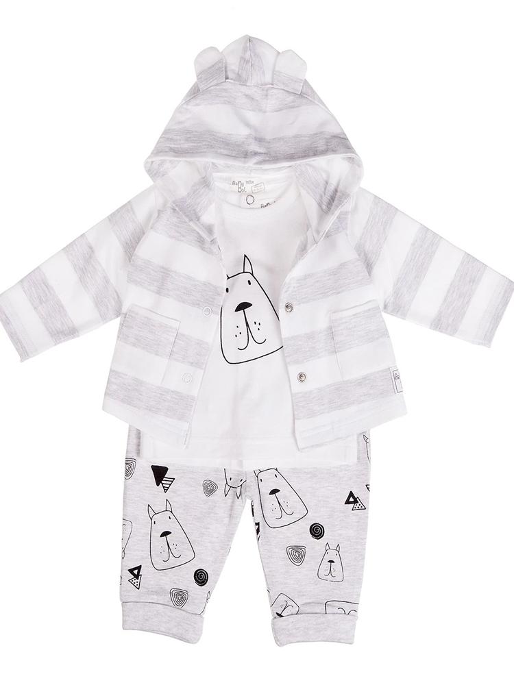 Dream Doggy Baby 3 Piece Outfit with 3D Ears Hoody 