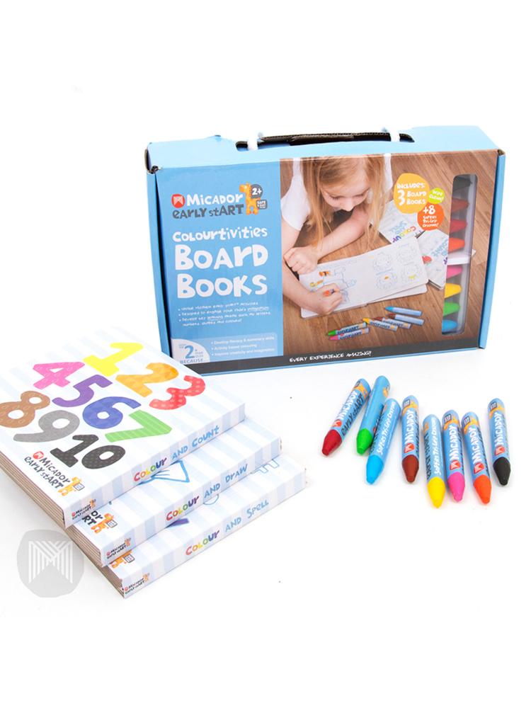 Kids Activity Board Books Micador jR - Colourtivities Board Book early stART