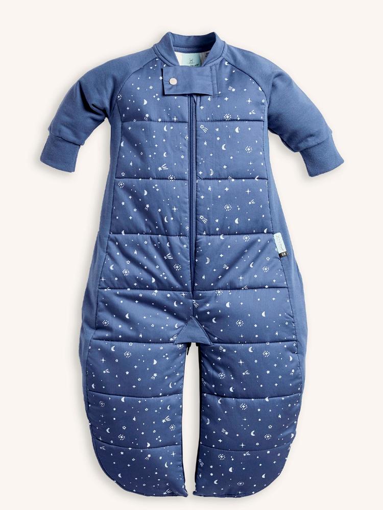 Organic Winter Long Sleeved 2 in 1 Sleeping Suit Bag - Extra Warm Night Sky 8-24M