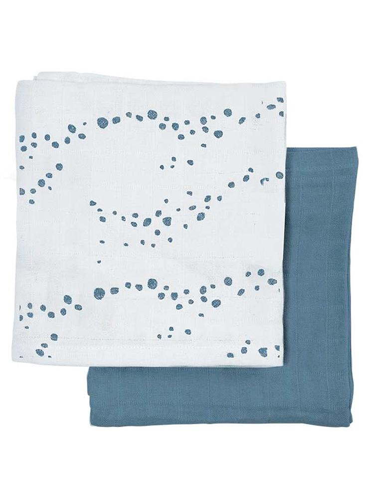 Organic Muslin Cloths - 2 Pack Ocean Spray One Size