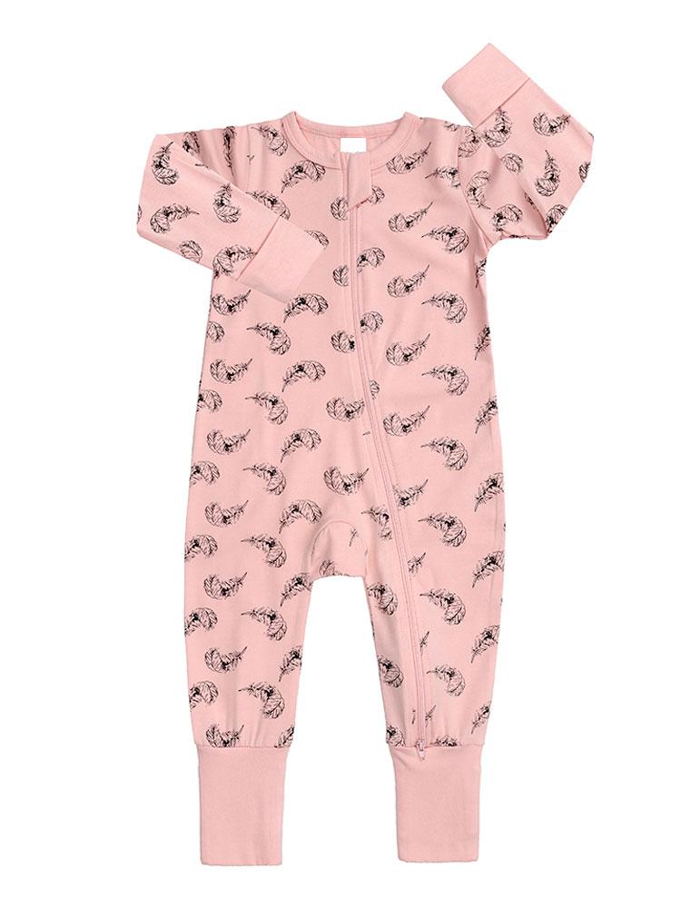 Pink Zippy Baby Sleepsuit