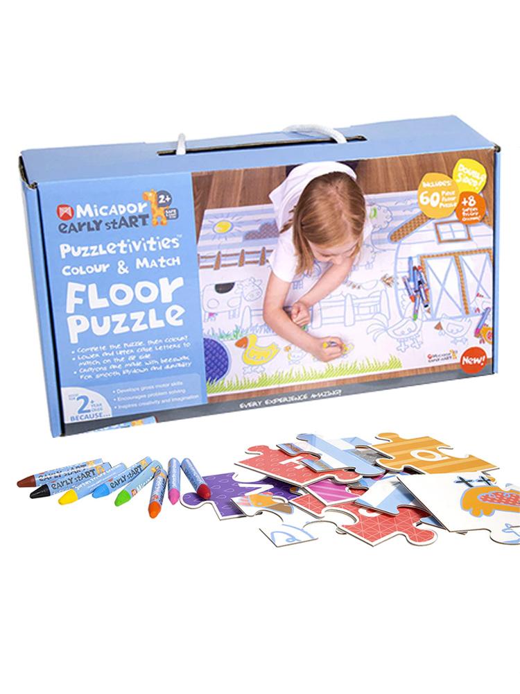 Micador Puzzletivities Puzzletivities Colour In Floor Puzzle | Style My Kid