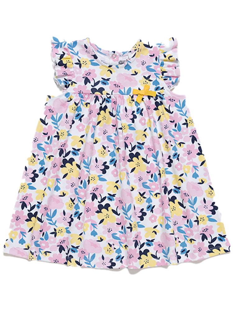 Girls Floral Dress Floral Baby Dress - Pretty Summer Petals 