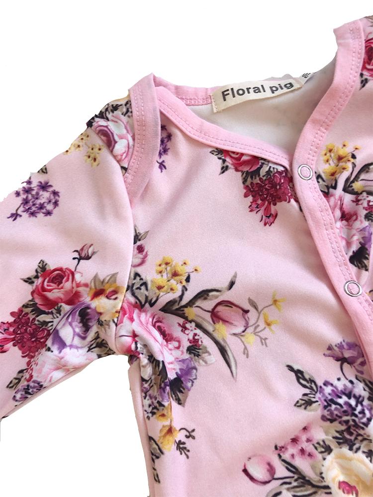 floral pig baby clothes