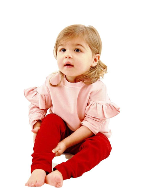 Red Slim Elasticated Baby Unisex Jeans - 0 to 6 months - Stylemykid.com
